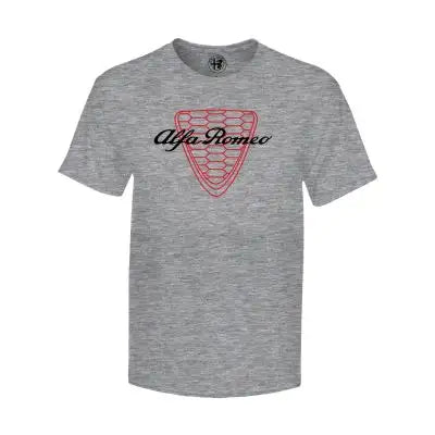 Alfa Romeo Men's Gray Grille T-Shirt