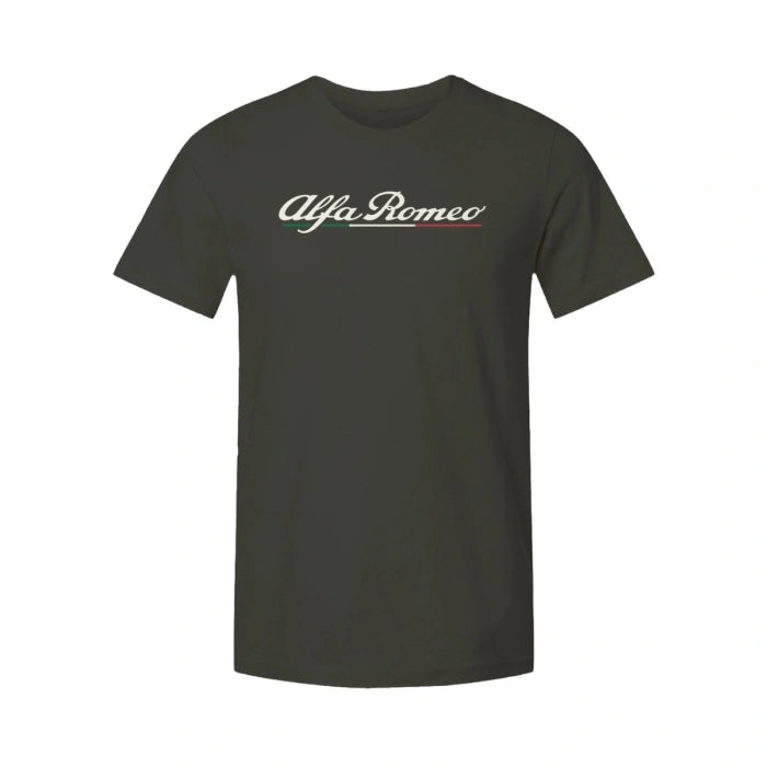 Alfa Romeo Men's Italian Flag Script T-Shirt