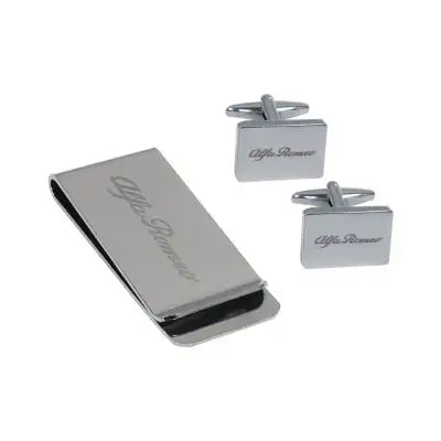 Alfa Romeo Cuff Link and Money Clip Set