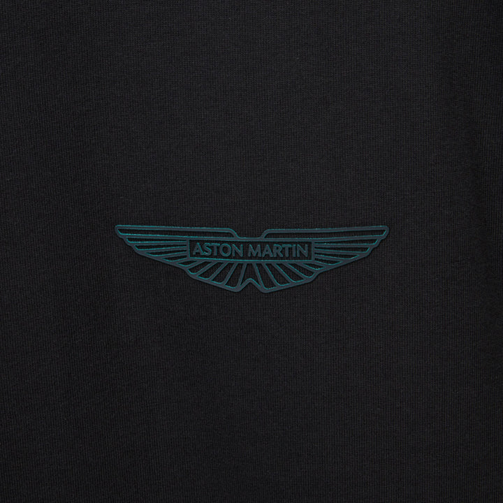 Aston Martin Mens wings logo tee black large
