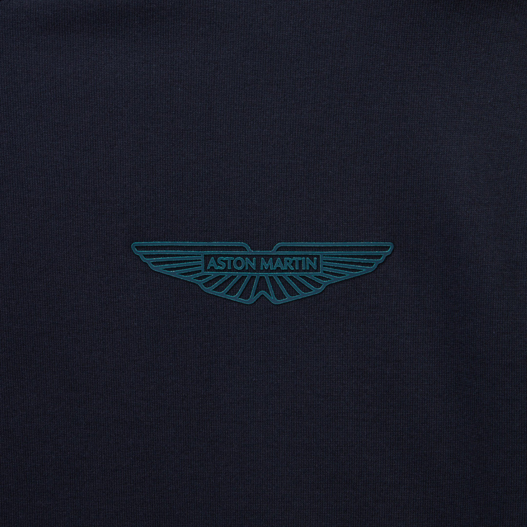 Aston Martin Mens AM wings logo tee navy