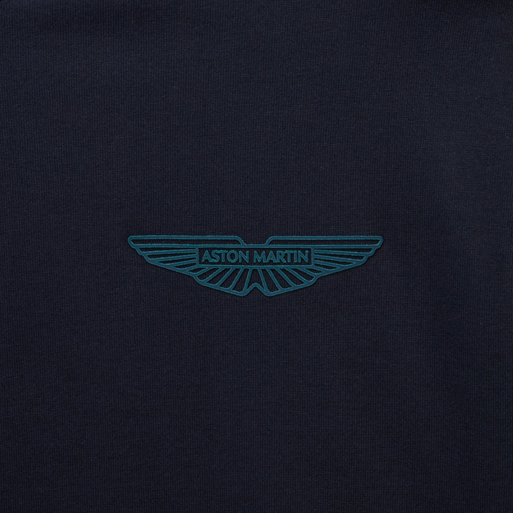 Aston Martin Mens AM wings logo tee navy