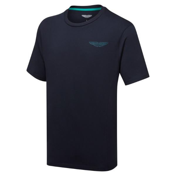 Aston Martin Men's wings logo tee navy