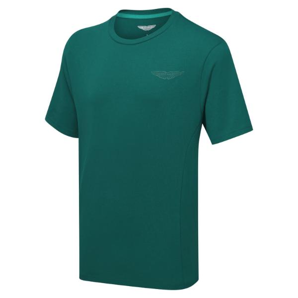 Aston Martin Men's wings logo tee June bug green