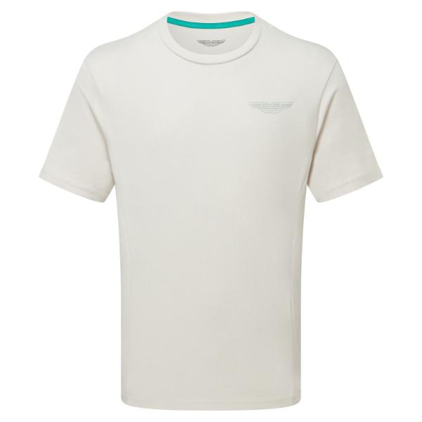 Aston Martin Men's wings logo tee natural