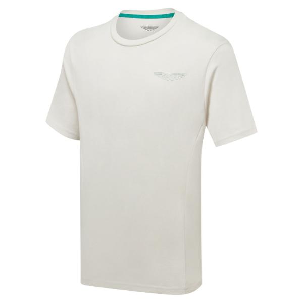 Aston Martin Men's wings logo tee natural
