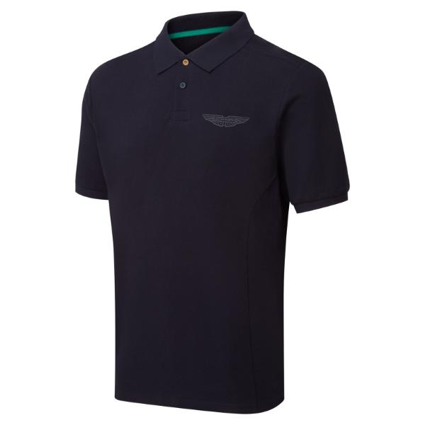 Aston Martin Men's wings logo polo navy
