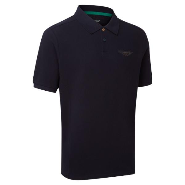 Aston Martin Men's wings logo polo navy
