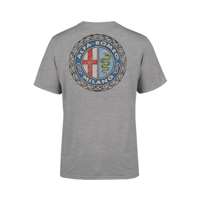 Alfa Romeo Men's Retro Badge T-Shirt