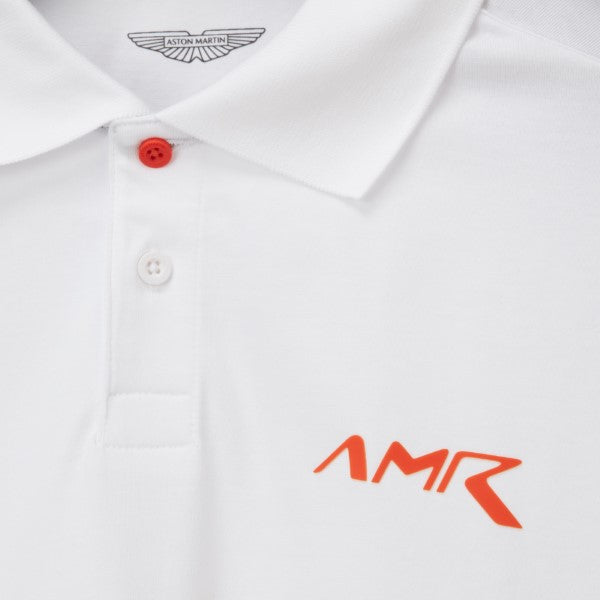 Aston Martin logo polo white