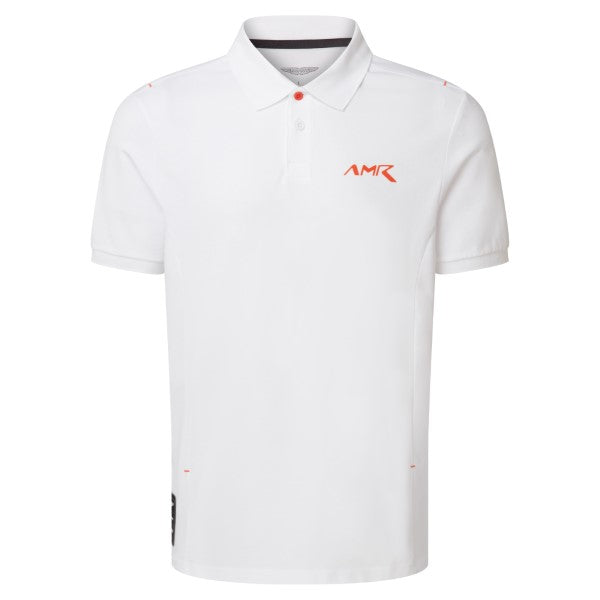 Aston Martin logo polo white