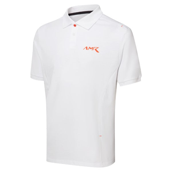 Aston Martin logo polo white