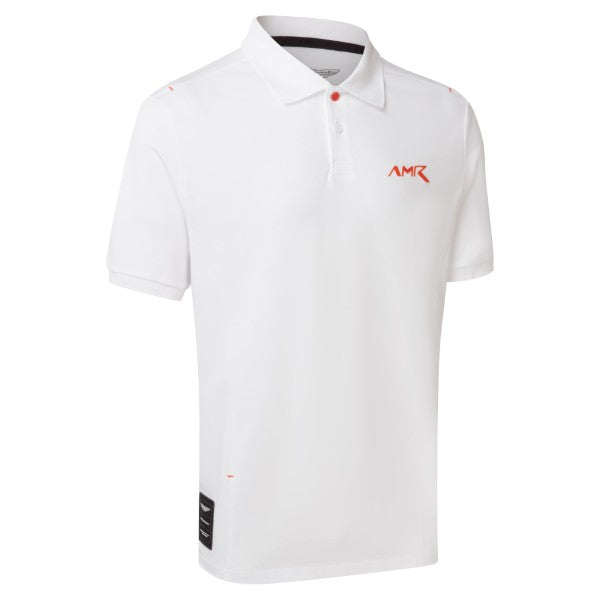 Aston Martin logo polo white