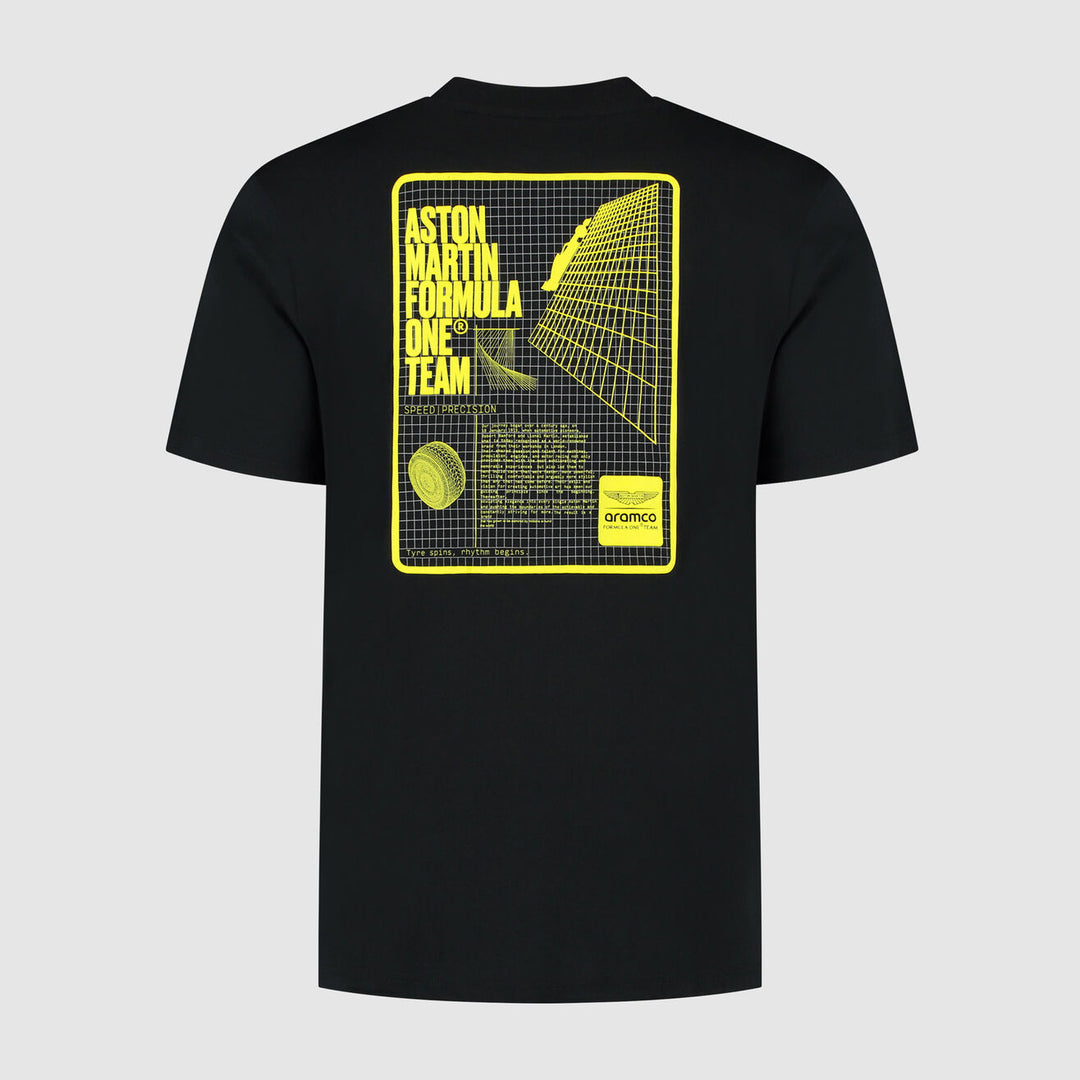 Aston Martin F1 Team Grid Data Graphic T-shirt