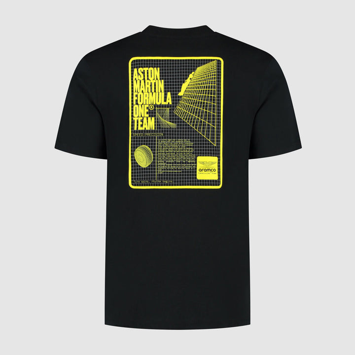 Aston Martin F1 Team Grid Data Graphic T-shirt