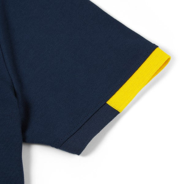 Aston Martin Mens Polo Shirt Navy/yellow