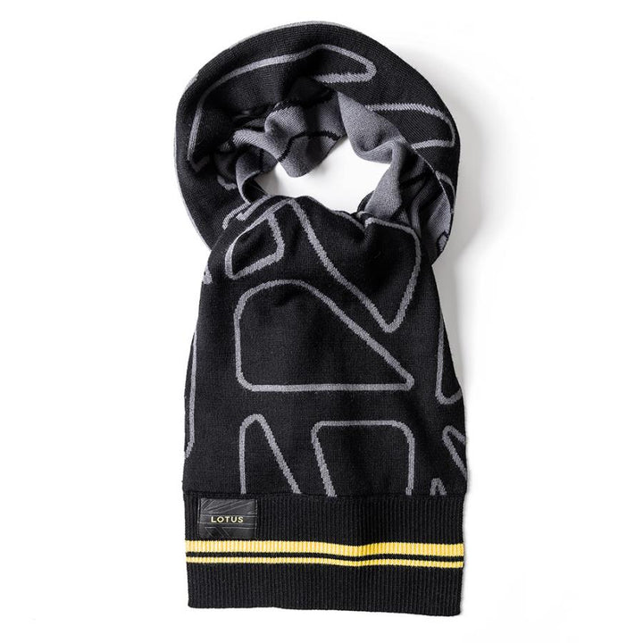 Lotus Unisex Scarf Black