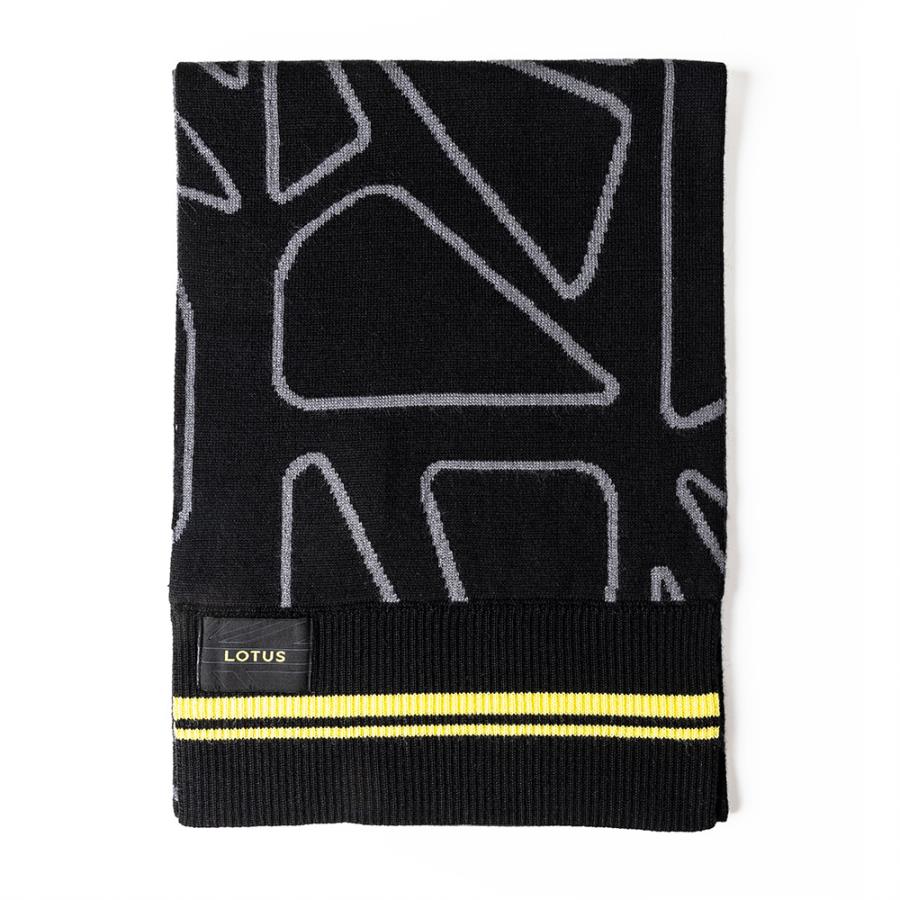 Lotus Unisex Scarf Black