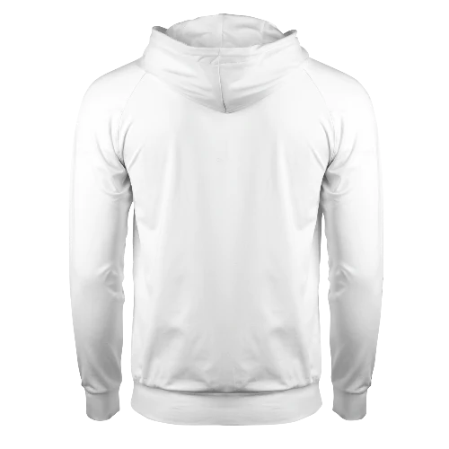Maserati MEN'S RAGLAN PULLOVER HOODIE - WHITE
