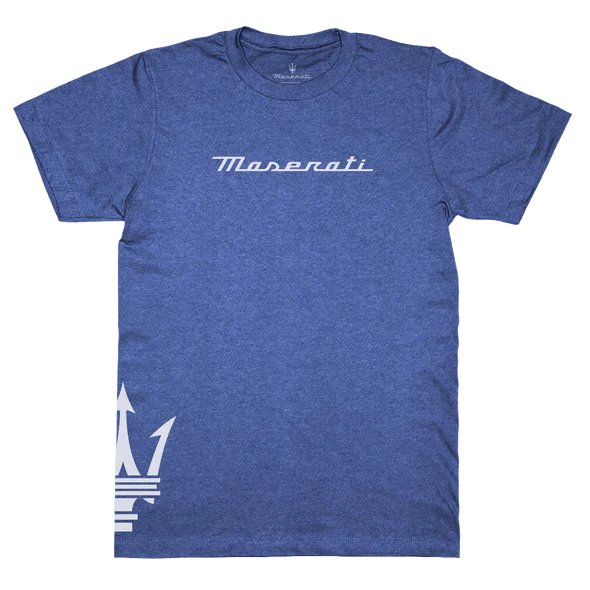 Maserati Navy Heather Unisex Crew Neck T-Shirt