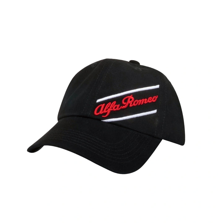 Alfa Romeo Script with White Lines Cap