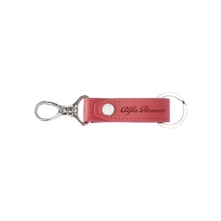 ALFA ROMEO RED LEATHER KEY CHAIN